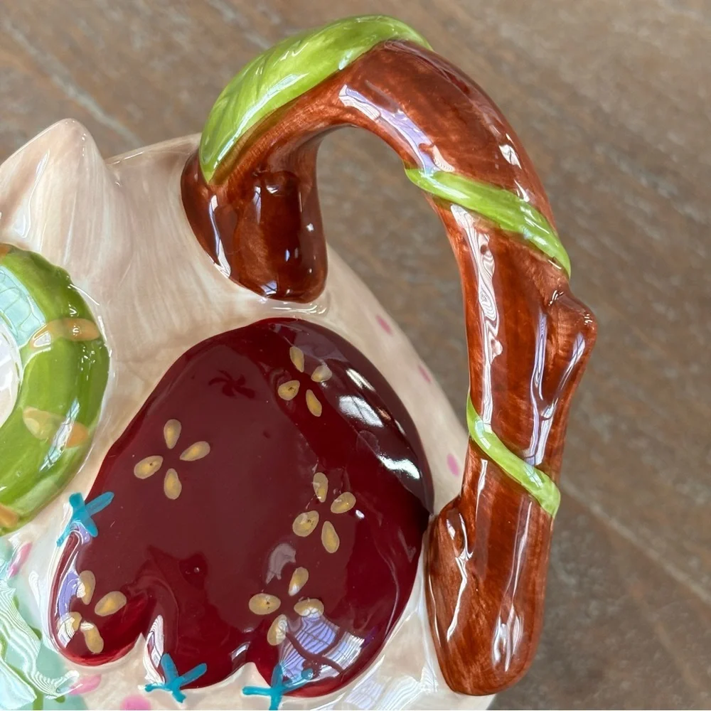 Pier 1 Imports Olli The Owl Ceramic Mug Large Painted 16 oz.